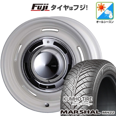 【新品国産車用 4穴100車】 オールシーズンタイヤ ホイール4本セット 185/65R15 マーシャル MH22(限定) クリムソン ディーン クロスカントリー 15インチ