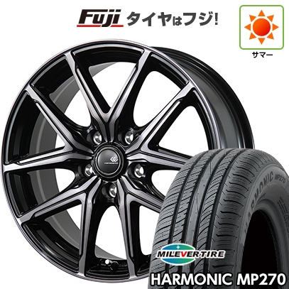 【新品国産車用5穴114.3】 | 夏タイヤ ホイール4本セット | 195/65R15 | ミレバー ハーモニック MP270(限定) | トピー セレブロ FT05 | 6J 15インチ