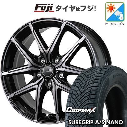 グリップマックス - 【新品国産車用5穴114.3】 | オール時期タイア 車輪4本仕掛ける | 225/65R17 | シュアグリップ AS ナノ | トピー セレブロ FT05 | 7J 17in 車、バイク、自転車-オールシーズンタイヤ、ホイールセット-タイヤ、ホイール