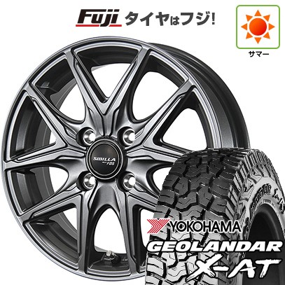 【新品 軽自動車】N-BOX タント スペーシア 夏タイヤ ホイール4本セット 155/65R14 ヨコハマ ジオランダー X-AT G016 トピー シビラ NEXT F05 14インチ