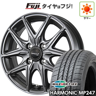 【新品 軽自動車】 夏タイヤ ホイール4本セット 165/55R14 ミレバー ハーモニック MP247(限定) トピー シビラ NEXT F05 14インチ