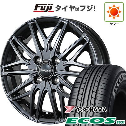 日本製 【新品 軽自動車】 夏タイヤ ホイール4本セット 165/55R14 ヨコハマ エコス ES31 トピー シビラ NEXT W45 14インチ