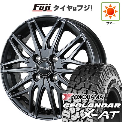 【新品 軽自動車】N-BOX タント スペーシア 夏タイヤ ホイール4本セット 155/65R14 ヨコハマ ジオランダー X-AT G016 トピー シビラ NEXT W45 14インチ