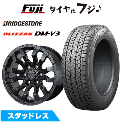 新品FJクルーザー スタッドレスタイヤ ホイール4本セット 265/70R17 ブリザック DM-V3 トピー ヴァブロ RR-01 17インチ