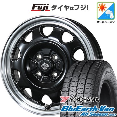 新品 プロボックス/サクシード(160系) オールシーズンタイヤ ホイール4本セット 155/80R14 88/86N ブルーアース Van RY61 トピー ランドフット SWZ 14インチ