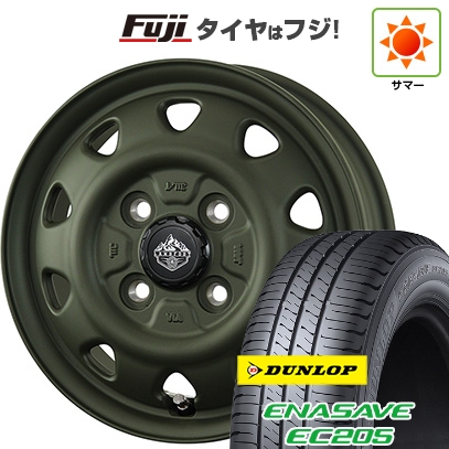 【新品国産車用4穴100】 | 夏タイヤ ホイール4本セット | 165/70R14 | ダンロップ エナセーブ EC205 | トピー ランドフット SWZ 数量限定 | 5J 14インチ