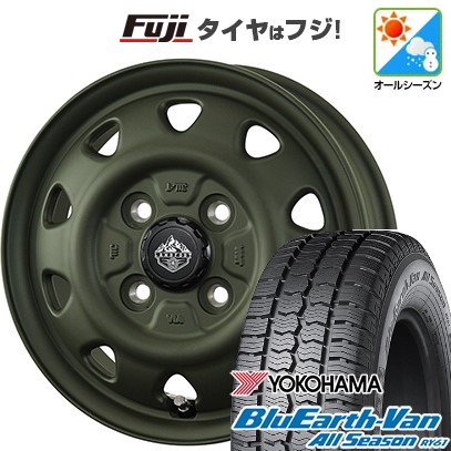 新品 プロボックス/サクシード(160系) オールシーズンタイヤ ホイール4本セット 155/80R14 88/86N ブルーアース Van RY61 トピー ランドフット SWZ 14インチ