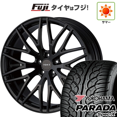 【新品国産車用5穴114.3】 | 夏タイヤ ホイール4本セット | 235/55R20 | ヨコハマ PARADA Spec-X | TOMS トムス(トヨタ車専用) TWF02 | 20インチ