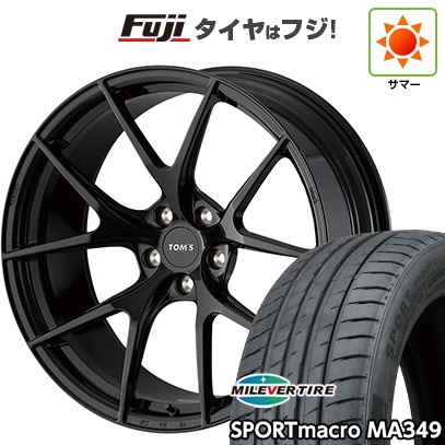 【新品国産車用5穴114.3】 | 夏タイヤ ホイール4本セット | 245/45R19 | ミレバー MA349 | TOMS トムス(トヨタ車専用) TWF03 | 19インチ