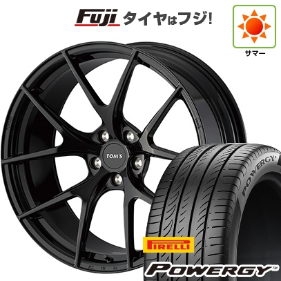 PIRELLI - 【新品国産車用5穴114.3】 | 夏タイア 車輪4本仕掛ける | 245/45R19 | ピレリ パワジー | TOMS トムス(トヨタ車専用) TWF03 | 19in タイヤ、ホイール-夏タイヤ、ホイールセット