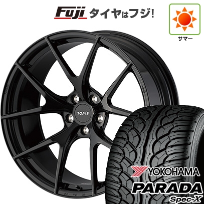 【新品国産車用5穴114.3】 | 夏タイヤ ホイール4本セット | 235/55R20 | ヨコハマ PARADA Spec-X | TOMS トムス(トヨタ車専用) TWF03 | 20インチ