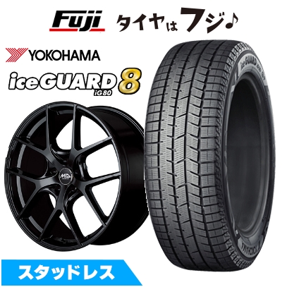 パンク保証付き 新品 レクサスIS 2020/11- スタッドレスタイヤ ホイール4本セット 235/45R18 IG80 レフィナーダ モーション4 トヨタ用 8J 18インチ
