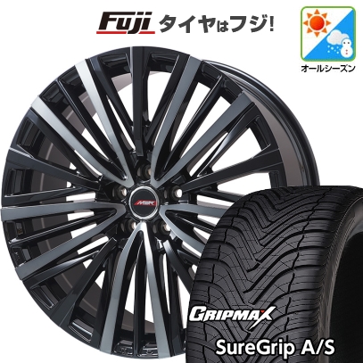 AZENIS - 新品国産車用 5穴114.3車 オール時期タイア 車輪4本仕掛ける 225/45R18 GRIP MAX シュアグリップ オール時期(押さえる) プレ交ぜ合わせる MER MER-V 18in オールシーズンタイヤ、ホイールセット-自動車-タイヤ、ホイール