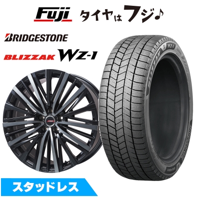 【新品】クラウンクロスオーバー スタッドレスタイヤ ホイール4本セット 225/55R19 ブリヂストン ブリザック WZ-1 プレミックス MER-V(R14ボルト) 8J 19インチ
