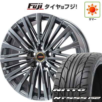 【パンク保証付き】【新品】40系アルファード/ヴェルファイア用 夏タイヤ ホイール4本セット 245/40R21 ニットー NT555 G2 MER-V (平座ナット) 21インチ