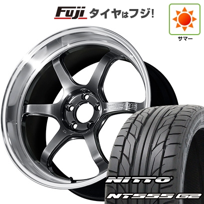 【パンク保証付き】【新品国産車用 5穴114.3車】 夏タイヤ ホイール4本セット 225/45R18 ニットー NT555 G2 ヨコハマ アドバンレーシング R6 18インチ