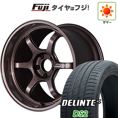 【新品国産車用5穴114.3】 | 夏タイヤ ホイール4本セット | 225/50R18 | デリンテ DS2(限定) | ヨコハマ アドバンレーシング R6 | 7.5J 18インチ