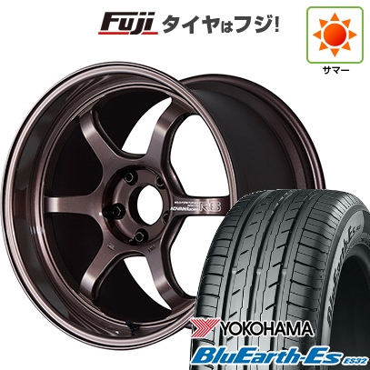 【新品国産車用 5穴114.3車】 夏タイヤ ホイール4本セット 215/40R18 ヨコハマ ブルーアース ES32 ヨコハマ アドバンレーシング R6 18インチ