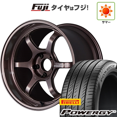 【新品国産車用 5穴114.3車】 夏タイヤ ホイール4本セット 225/45R18 ピレリ パワジー ヨコハマ アドバンレーシング R6 18インチ