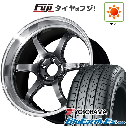 BluEarth - 【新品国産車用5穴114.3】 | 夏タイア 車輪4本仕掛ける | 225/40R18 | ヨコハマ 青碧地びた ES32 | ヨコハマ アドバンレーシング R6 | 8J 18in 車、バイク、自転車-自動車-夏タイヤ、ホイールセット