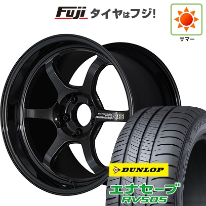 【新品国産車用5穴100】 | 夏タイヤ ホイール4本セット | 225/55R18 | ダンロップ エナセーブ RV505 | ヨコハマ アドバンレーシング R6 | 8J 18インチ