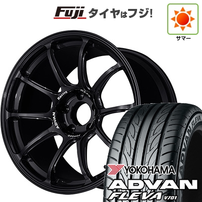【新品国産車用 5穴100車】 夏タイヤ ホイール4本セット 215/40R18 ヨコハマ アドバン フレバV701 ヨコハマ アドバンレーシング RZ-F2 18インチ