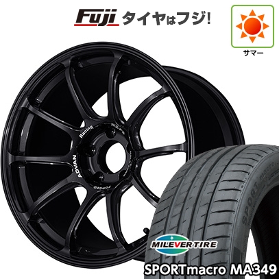 【新品国産車用5穴114.3】 | 夏タイヤ ホイール4本セット | 225/40R18 | ミレバー MA349 | ヨコハマ アドバンレーシング RZ-F2 | 8J 18インチ