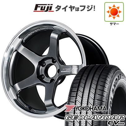 GEOLANDAR - 【新品国産車用5穴114.3】 | 夏タイア 銀輪4本仕かける | 235/55R19 | ジオランダー CV G058 | アドバンレーシング GT ビヨンド | 19in