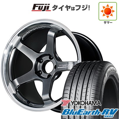 【パンク保証付き】【新品国産車用 5穴114.3車】 夏タイヤ ホイール4本セット 245/45R19 ブルーアース RV-03 アドバンレーシング GT ビヨンド 19インチ