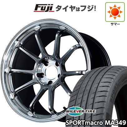 【新品国産車用5穴114.3】 | 夏タイア 車輪4本仕掛ける | 215/35R19 | ミ生き胆 MA349 | ヨコハマ アドバンレーシング RZ-DF2 | 19in 自動車-車、バイク、自転車-夏タイヤ、ホイールセット