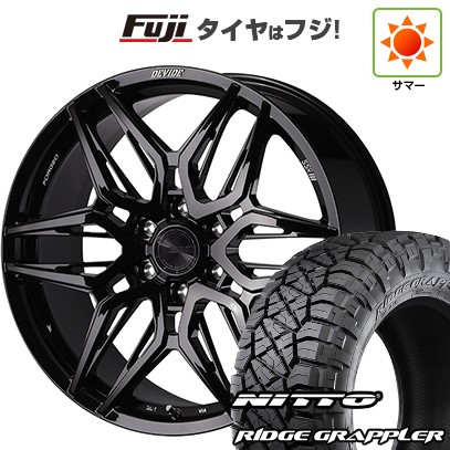 【パンク保証付き】【新品】ランクル300 夏タイヤ ホイール4本セット 275/55R20 ニットー リッジグラップラー SSR ディバイド LG-F 20インチ
