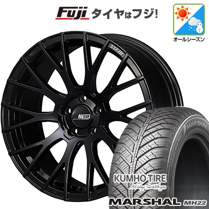 新品国産車用 5穴114.3車 オールシーズンタイヤ ホイール4本セット 235/55R18 クムホ マーシャル MH22(限定) SSR ライナー M10モノブロック 18インチ