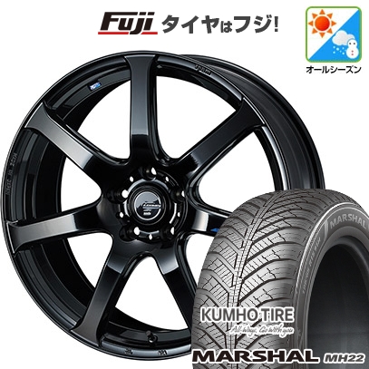 【新品国産車用5穴114.3】 | オールシーズンタイヤ ホイール4本セット | 225/65R17 | マーシャル MH22(限定) | WEDS ウェッズ レオニス NAVIA 07 | 7J 17インチ