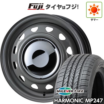 【新品 軽自動車】 夏タイヤ ホイール4本セット 165/55R14 ミレバー ハーモニック MP247(限定) WEDS ウェッズ スチールホイル ネオキャロ 14インチ