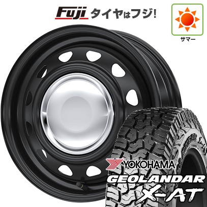 【新品 軽自動車】ハスラー 夏タイヤ ホイール4本セット 165/65R14 ヨコハマ ジオランダー X-AT G016 WEDS ウェッズ スチールホイル ネオキャロ 14インチ