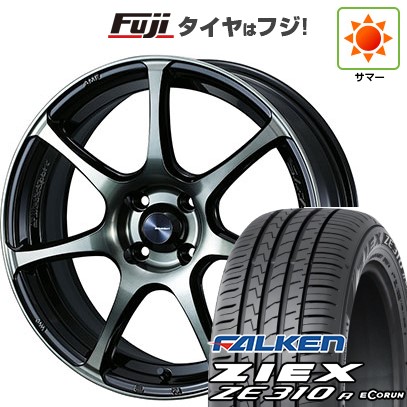 ZIEX 【新品国産車用 4穴100車】 夏タイヤ ホイール4本セット 195 