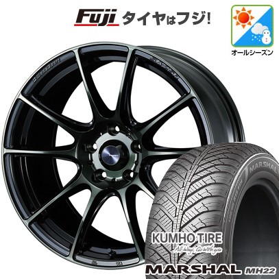 【新品】シエンタ 2022- オールシーズンタイヤ ホイール4本セット 195/55R16 クムホ マーシャル MH22(限定) WEDS ウェッズスポーツ SA-25R 16インチ