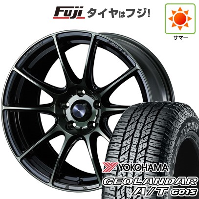 夏タイヤ ホイール4本セット 225/60R18 ヨコハマ ジオランダー A/T G015 RBL WEDS ウェッズスポーツ SA-25R 18インチ