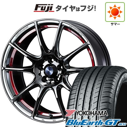 【新品国産車用 5穴114.3車】 夏タイヤ ホイール4本セット 215/45R18 ヨコハマ ブルーアース GT AE51 WEDS ウェッズスポーツ SA-25R 18インチ
