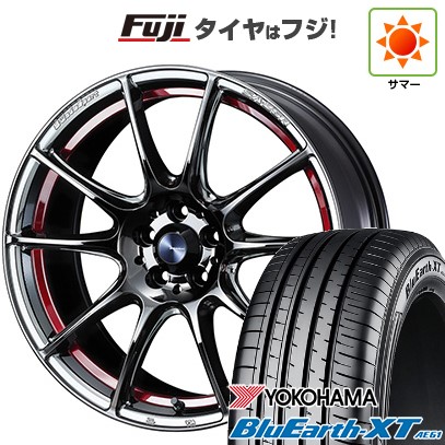 【新品国産車用 5穴114.3車】 夏タイヤ ホイール4本セット 215/50R18 ヨコハマ ブルーアース XT AE61 WEDS ウェッズスポーツ SA-25R 18インチ