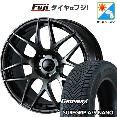 【新品国産車用5穴100】 | オールシーズンタイヤ ホイール4本セット | 225/60R17 | Sure Grip AS ナノ | WedsSport SA-27R【限定】 17インチ