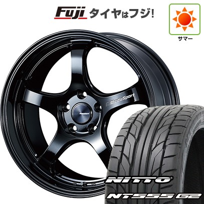 【パンク保証付き】【新品国産車用 5穴114.3車】 夏タイヤ ホイール4本セット 225/40R19 ニットー NT555 G2 WEDS ウェッズスポーツ RN-05M 19インチ