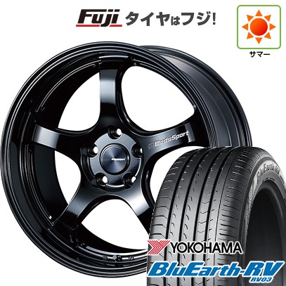 【パンク保証付き】【新品国産車用 5穴114.3車】 夏タイヤ ホイール4本セット 225/40R19 ヨコハマ ブルーアース RV-03 WEDS ウェッズスポーツ RN-05M 19インチ