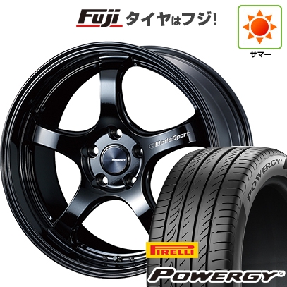 【新品国産車用5穴114.3】 | 夏タイヤ ホイール4本セット | 235/55R18 | ピレリ パワジー | WEDS ウェッズスポーツ RN-05M | 7.5J 18インチ