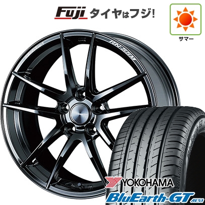 【新品国産車用5穴114.3】 | 夏タイヤ ホイール4本セット | 225/40R18 | ヨコハマ ブルーアース GT AE51 | WEDS ウェッズスポーツ RN-55M | 8J 18インチ