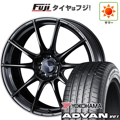 【新品国産車用5穴114.3】 | 夏タイヤ ホイール4本セット | 255/45R20 | ヨコハマ アドバン V61 | WEDS ウェッズスポーツ SA-25R | 8.5J 20インチ
