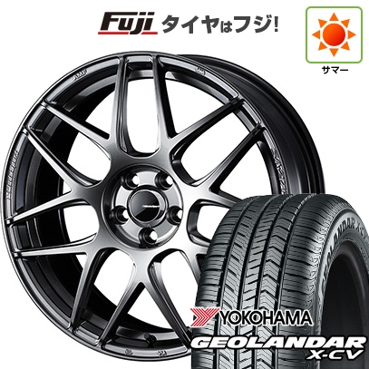 GEOLANDAR - 【新品国産車用5穴114.3】 | 夏タイア 車輪4本仕掛ける | 235/55R19 | ヨコハマ ジオランダー X-CV G057 | WEDS ウェッズ運動競技 SA-27R | 8J 19in 車、バイク、自転車-タイヤ、ホイール-夏タイヤ、ホイールセット
