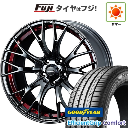 【新品国産車用5穴114.3】 | 夏タイヤ ホイール4本セット | 215/45R18 | グッドイヤー EfficientGrip Comfort(限定) | WedsSport SA-20R 18インチ