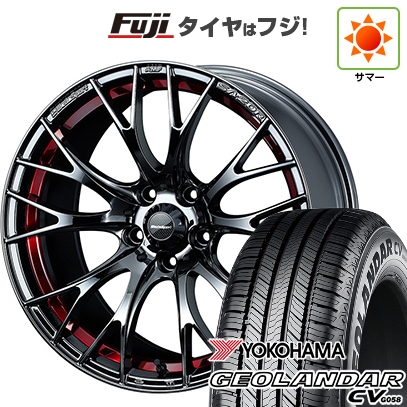 GEOLANDAR - 【新品国産車用5穴114.3】 | 夏タイア 車輪4本仕掛ける | 235/55R18 | ヨコハマ ジオランダー CV G058 | WEDS ウェッズ運動競技 SA-20R | 7.5J 18in 自動車-夏タイヤ、ホイールセット