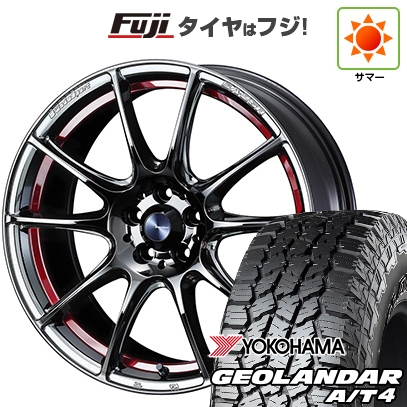 【新品国産車用 5穴114.3車】 夏タイヤ ホイール4本セット 235/60R18 ヨコハマ ジオランダー A/T4 G018 RBL WEDS ウェッズスポーツ SA-25R 18インチ